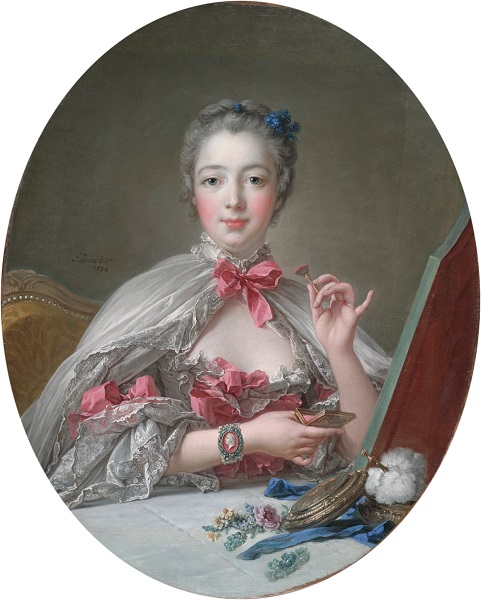Marchiza de Pompadour la măsuța de toaletă (1758) - François Boucher 